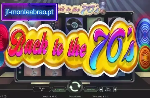 Back to the 70s Slot Visuals Back to the 70s slot neon disco theme