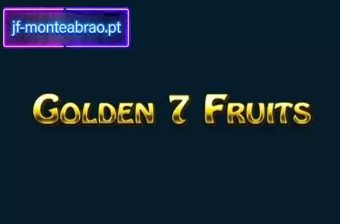Golden 7 Fruits Slot Symbols Casino slot machine with fruit symbols