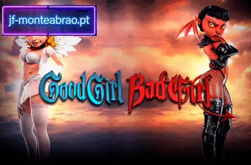 Good Girl Bad Girl slot game screen showing angel and demon characters