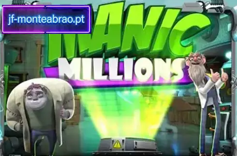 Manic Millions Mad Scientist Theme Scientific laboratory with glowing vials and chemicals