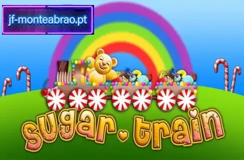 Sugar Train slot game interface showing candy symbols